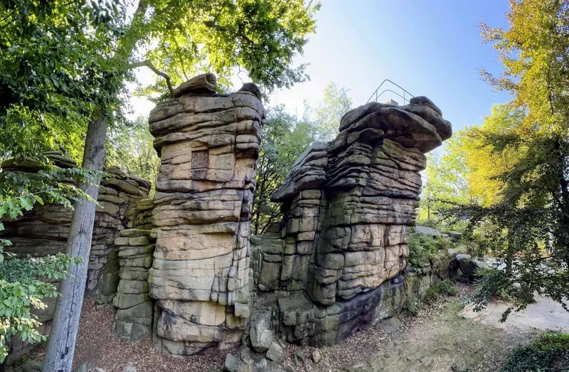 Granitfelsen des Hochsteins – Wollsackverwitterung im Königshain-Granit